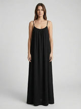 Stunning Backless Maxi Dress - Black