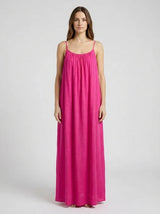 Stunning Backless Maxi Dress - Pink