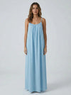 Stunning Backless Maxi Dress - Sky Blue