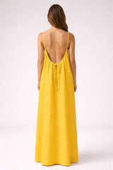 Stunning Backless Maxi Dress - Mango