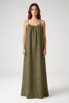 Stunning Backless Maxi Dress - Olive