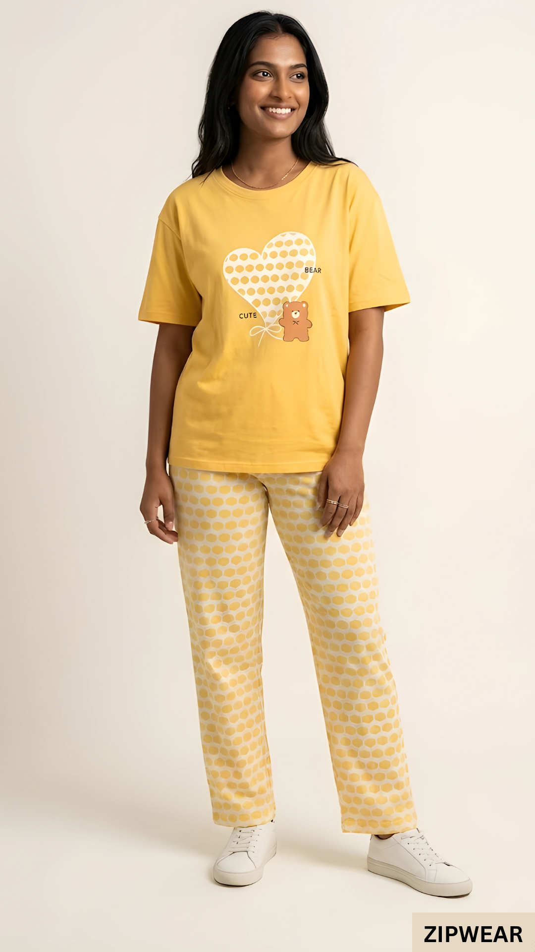 Cute Bear Printed - PJ Suit