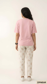 Pink Pocket Print - PJ Suit