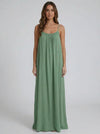 Stunning Backless Maxi Dress - Light Green