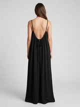 Stunning Backless Maxi Dress - Black